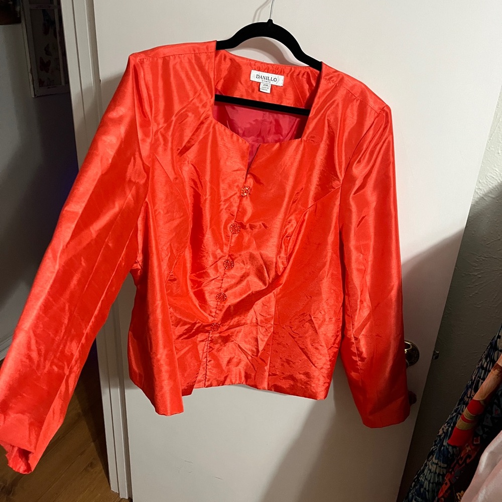 💝 20W Danillo Coral Orange Blazer